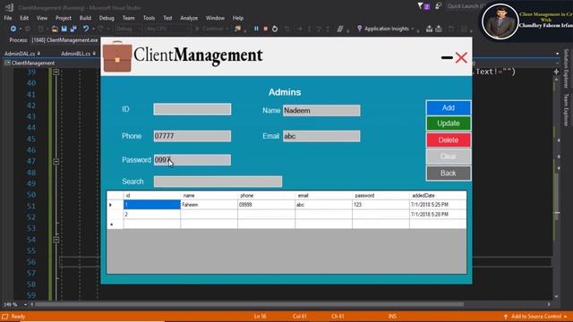 C# Project Tutorial For Beginners | Windows forms application in c# in Hindi Urdu Part 7 смотреть онлайн