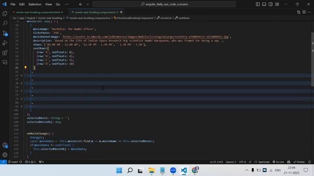 Movie Seat Booking App | BookMy Show | Logic Building | Angular Project смотреть онлайн