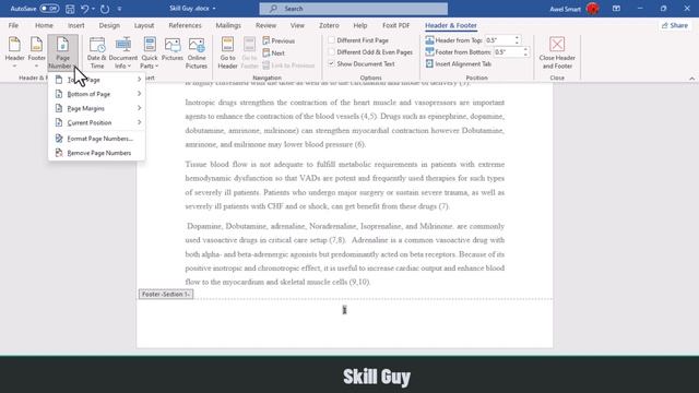 How to add page numbers to Microsoft word document 2021 2016 2019 2023 смотреть онлайн
