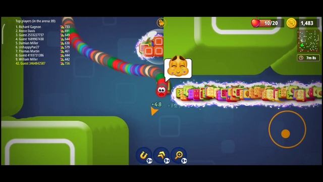TRICKY BLOCKS SPECIAL GAME Worms Zone.io/Slither Snake||Biggest Worm|Quick Game No.1 смотреть онлайн