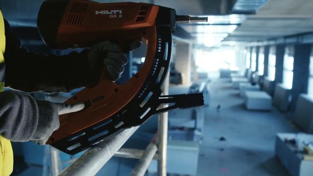 Hilti GX 3 gas actuated fastening tool introduction смотреть онлайн