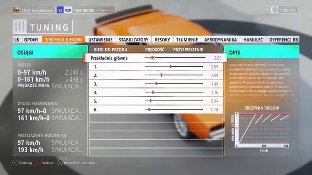 Forza Horizon 3 Tuning 1969 Dodge Charger R/T Top Speed смотреть онлайн