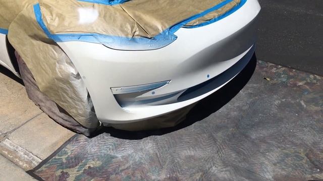 Tesla Model 3 step by step scratch repair смотреть онлайн