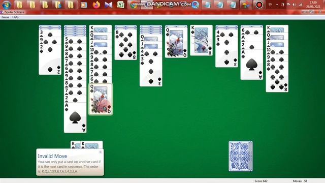 Spider Solitaire In Windows 7 Game 010 смотреть онлайн