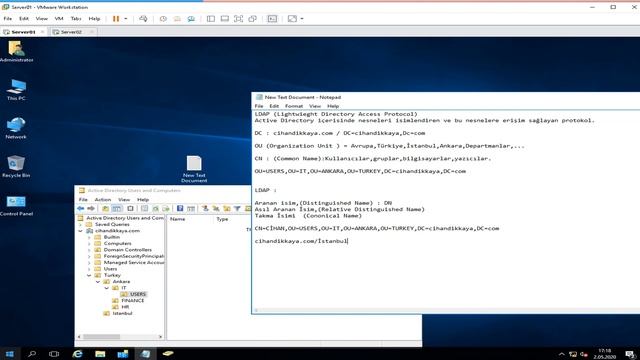 Windows Server 2016'da DS(Directory Service) Komutları ve LDAP Protokolu смотреть онлайн