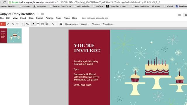How to Create a Party Invitation in Google Documents : Google & Internet Browser Tips смотреть онлайн
