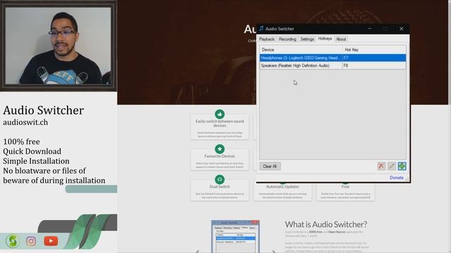 Switch your Windows Audio Device in 1 button - Free смотреть онлайн