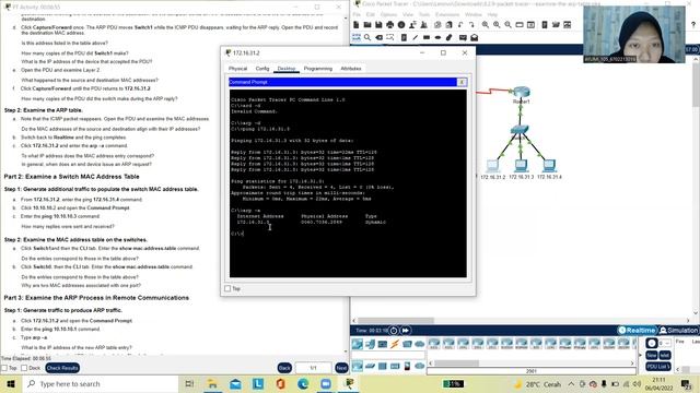 9.2.9 Packet Tracer – Examine the ARP Table смотреть онлайн