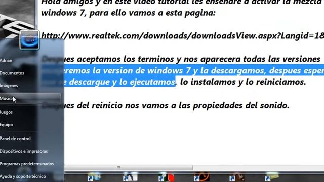 Activar la mezcla estero en windows 7 смотреть онлайн