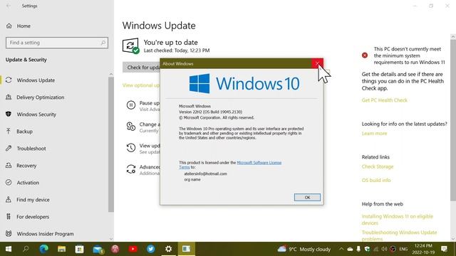 Windows 10 22H2 Available for seekers you can check out Windows updates смотреть онлайн