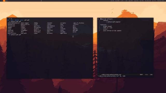 Linux Software Showcase: Zathura - Document Viewer (PDF etc.) смотреть онлайн