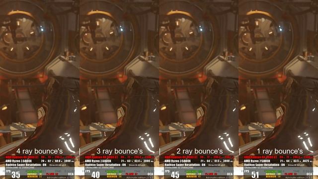 Benchmark - Hybrid Raytracing Reflection sample count tests - RSR 1440p - RX 6800 XT смотреть онлайн