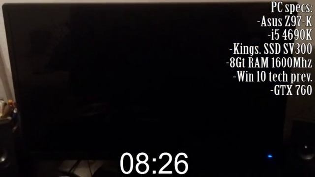 Windows 10 boot time with SSD смотреть онлайн