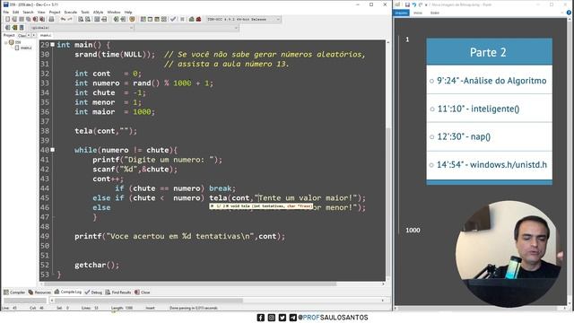Programa que adivinha número sorteado em Linguagem C com rand(). #ifdef _WIN32 #ifdef __linux__ #59 смотреть онлайн
