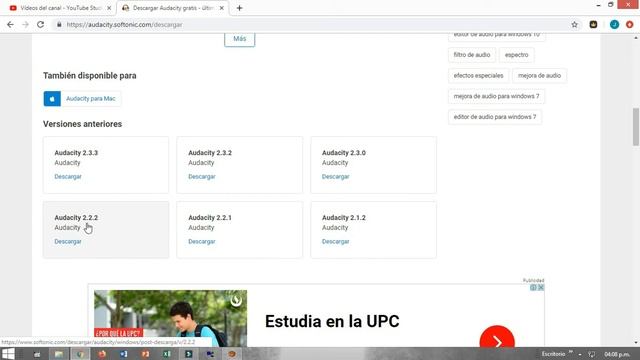 COMO DESCARGAR AUDACITY | ÚTIMA VERSIÓN смотреть онлайн