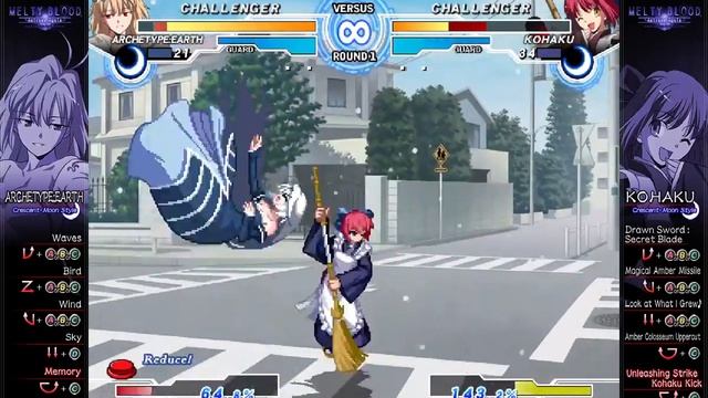MELTY BLOOD Actress Again Current Code 2021 PC gameplay, various characters (Jinsxng vs Pwnzore) смотреть онлайн