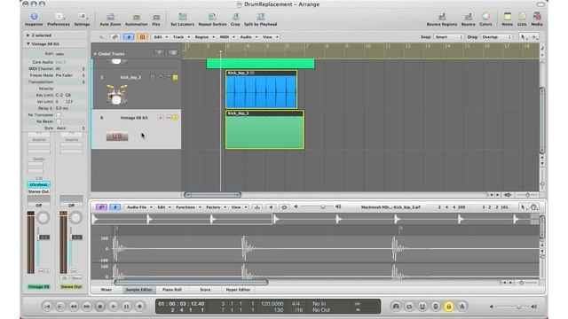 Replace Your Live Recorded Drums In Logic Pro With New Samples смотреть онлайн