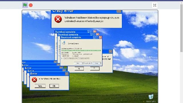 Windows xp crazy error (scratch project)! смотреть онлайн