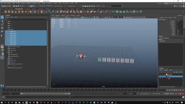 Maya: Renaming Multiple Objects