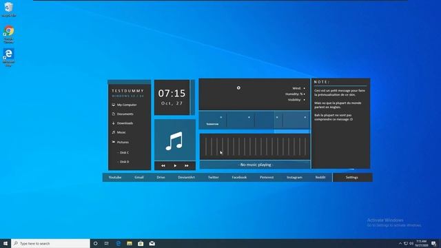 How to customize with Rainmeter windows 10 desktop смотреть онлайн