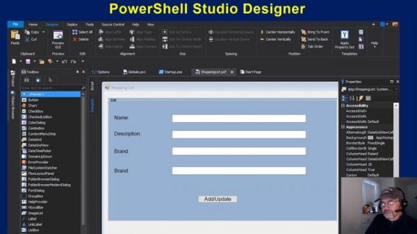 PowerShell: Creating a User Interface Lesson 2 - Using PowerShell Studio