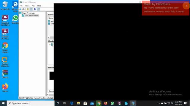 Hyper-V Manager Using For Install More Operating System In My Laptop
