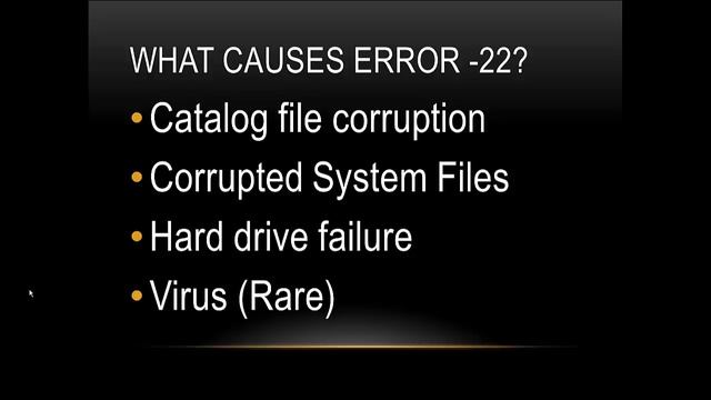 Error code -22 - How to fix Mac error code 22 смотреть онлайн