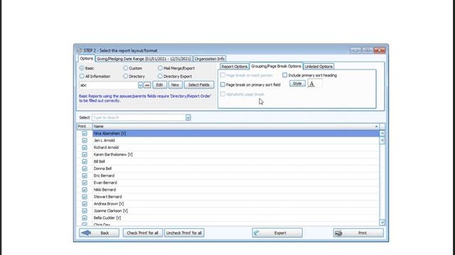 Church Windows Membership: Step 2: Standard Report Formats - Part 2 (Version 20 & Newer) смотреть онлайн