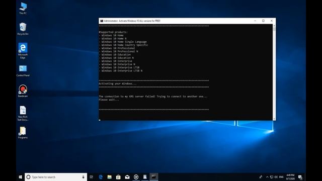 How to Activate Windows 10 Pro for free 2020 смотреть онлайн