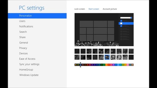 Customizing Windows 8 Start Screen Theme смотреть онлайн