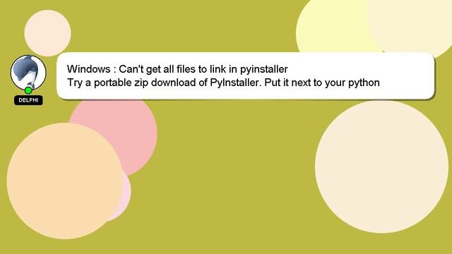 Windows : Can't get all files to link in pyinstaller смотреть онлайн