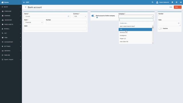 ERP Add bank account смотреть онлайн