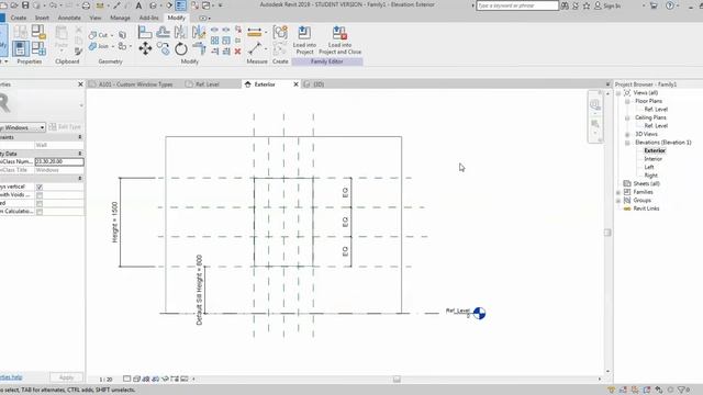 Revit 2019 - Creating Custom Window Family I - Family Tutorial (06) смотреть онлайн