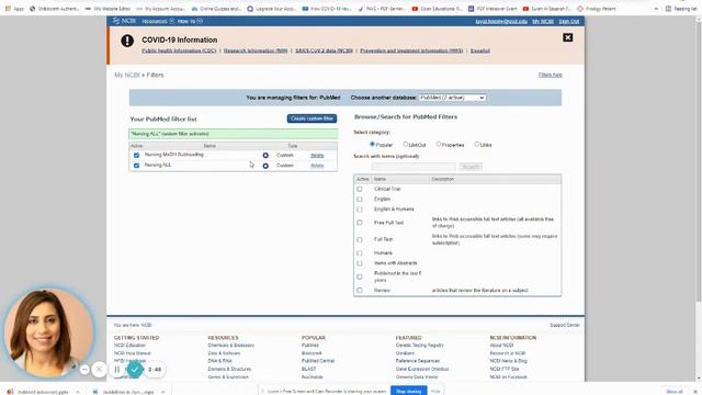 Nursing & Dental Journal List OR Collection Filter-2- My NCBI Filters смотреть онлайн