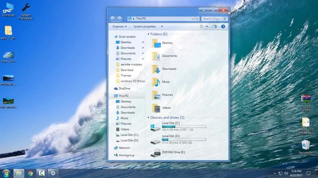 Make your Windows 10 to looks like Windows 7 смотреть онлайн