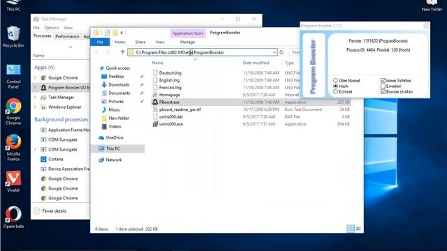 Uninstall Program Booster 1.1 on Windows 10 смотреть онлайн