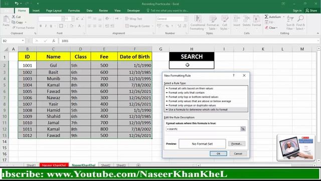 How to Create Search Box in Microsoft Excel смотреть онлайн
