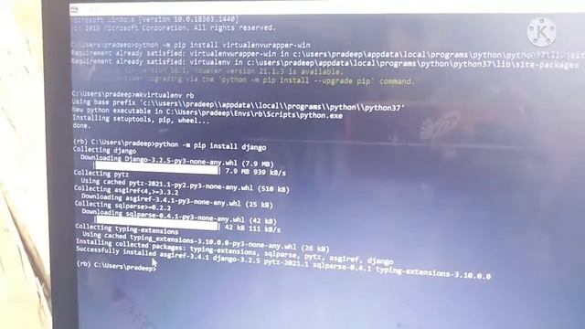 How to install django and setup django step by step and create project in django in Hindi смотреть онлайн