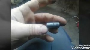 Опять выдавило масляный фильтр,ставлю шарик вместо поршня.