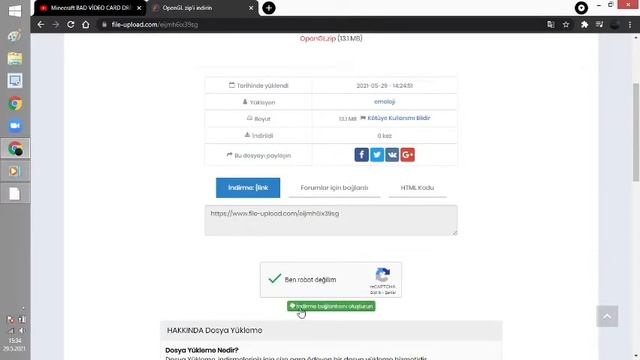 Minecraft BAD VİDEO CARD DRİVER hatası %100 çözüm (2021) смотреть онлайн