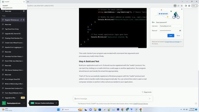 Register Windows program with the mailto protocol programmatically смотреть онлайн