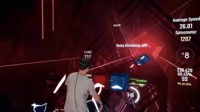 Beat Saber Custom Maps - This Is Halloween (Expert) || Samsung Odyssey+ Mixed Reality смотреть онлайн