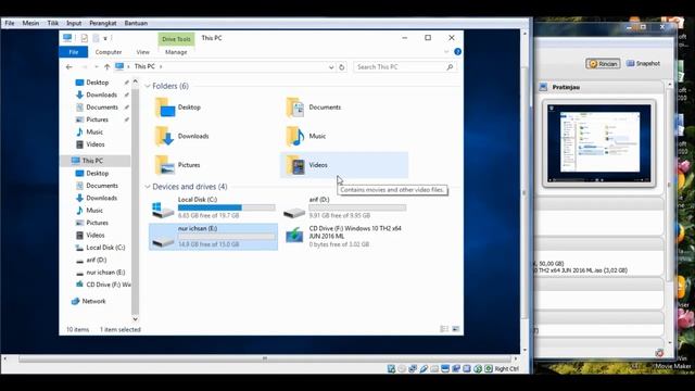 tutorial install windows 10 64 bit beserta aplikasinya di VM VirtualBox смотреть онлайн