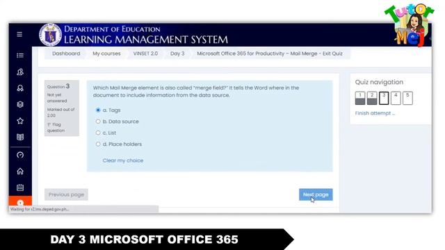 VINSET 2.0 DAY 3 ANSWER KEY MICROSOFT OFFICE 365 | Tutor Mej смотреть онлайн