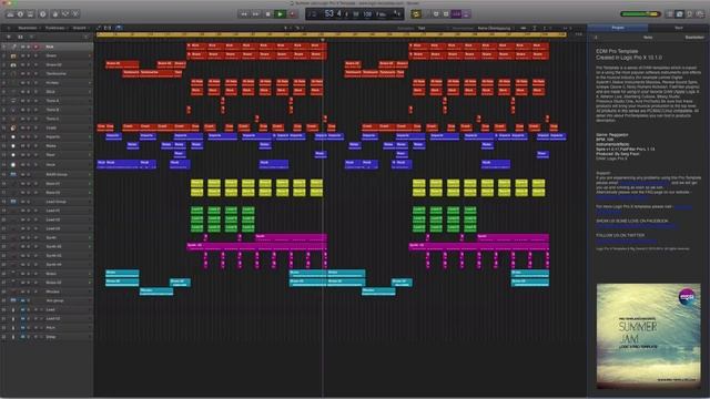 Summer Jam Logic Pro X Template смотреть онлайн