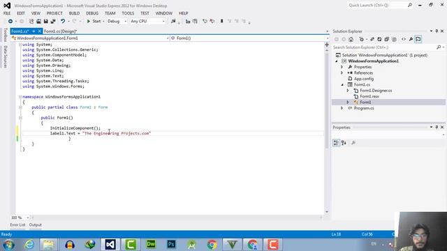 046 - Windows Form C# Label Control смотреть онлайн