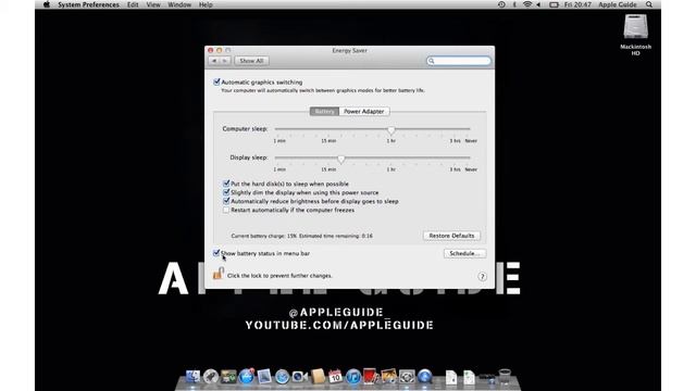 How to Enable Battery Percentage in Mac OS X смотреть онлайн