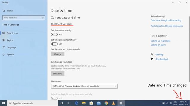 Change Date and Time in Windows 10 смотреть онлайн