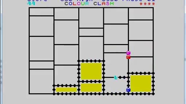 Colour Clash - ZX Spectrum - emulador ZEsarUX 3.0 - probado Windows 7 x64 смотреть онлайн