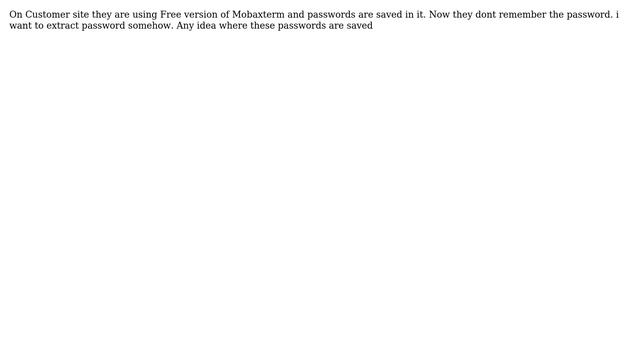 How to extract passwords from Mobaxterm Free Version? смотреть онлайн